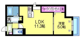 メゾンドリス【2階】の間取り