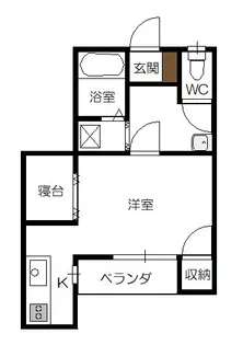 ブラウン瓔珞シャトー【1階】の間取り