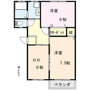 レジデンス原町【2階】の間取り