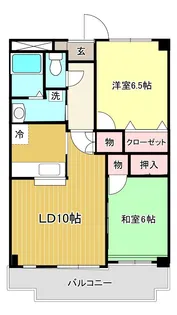 ポポラーレ西都賀【2階】の間取り