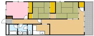 磯子シルクマンション【5階】の間取り