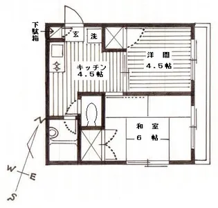 ユーハイツ【1階】の間取り