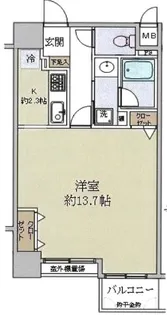 モナーク関内大通り公園前【7階】の間取り
