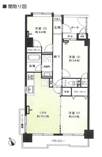 朝日シテイパリオ西早稲田館【5階】の間取り