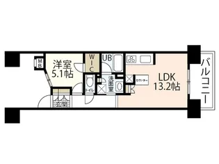 ザ・広島フロント【6階】の間取り