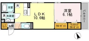 CASA BRISAS parte N【3階】の間取り