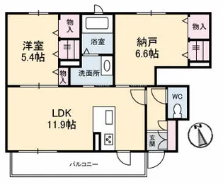 Sophia K.S【1階】の間取り