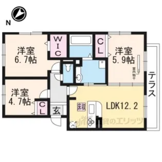 PRATOVERDE【1階】の間取り