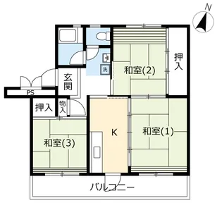 UR鳶尾【5階】の間取り