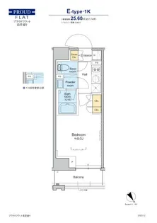 プラウドフラット清澄通り【8階】の間取り