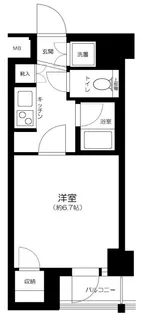 EXIM OGIKUBO【4階】の間取り