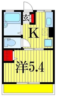 クレール幕張本郷【1階】の間取り