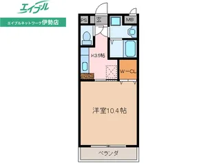 メゾンブローニュ一之木【6階】の間取り