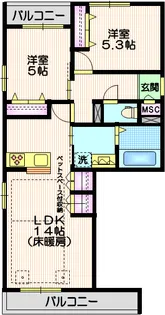 Park Villa M【3階】の間取り