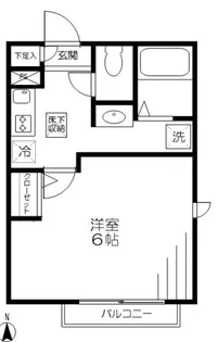 アメニティー亀有【1階】の間取り