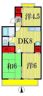 セジュール大柏【1階】の間取り