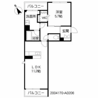 ShaMaison Vivace【2階】の間取り