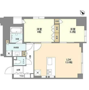 LaSante五反田【10階】の間取り