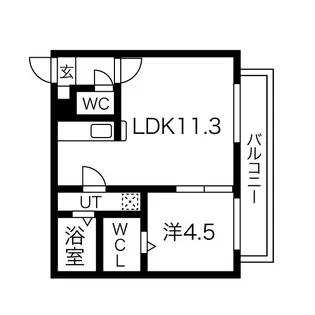 イミュータブル2【3階】の間取り