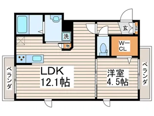 H.HOWA【3階】の間取り