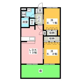 エクセル・ハイツ【1階】の間取り