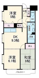 サンクレスト【1階】の間取り