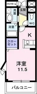 グリーンヒルズ大澤B【3階】の間取り