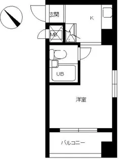 スカイコート浅草国際通り【6階】の間取り