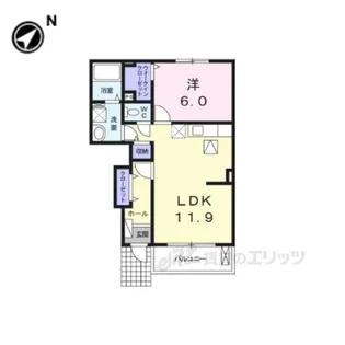 モントレゾール【1階】の間取り