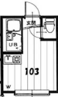 アーバンプレイス東新宿IIB【1階】の間取り