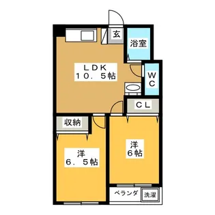 小川マンション【2階】の間取り