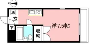 サンフラット桜上水【2階】の間取り