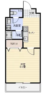 ブランシェフォートなすの【2階】の間取り