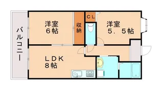 コーレジアス須磨【3階】の間取り