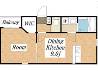 K’s Residence生駒【2階】の間取り