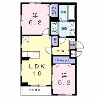 スピカテラス【3階】の間取り