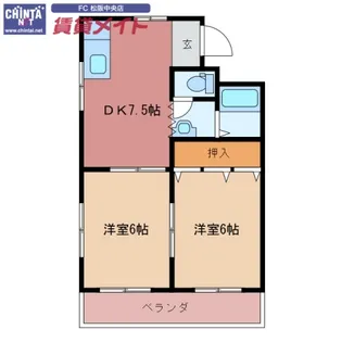 ビオラ第一ビル【2階】の間取り