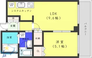 ラフィネタワー札幌南3条【12階】の間取り
