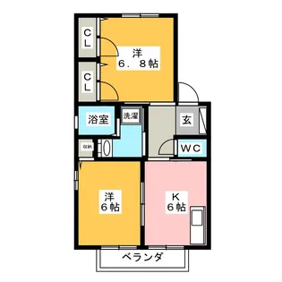 ファミーユC【2階】の間取り
