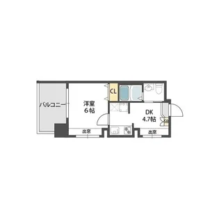 コンチネンタル東小橋【3階】の間取り