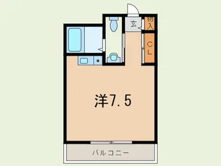 ナカタカナモノビル【3階】の間取り