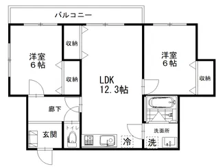 ハイム石神井第3【1階】の間取り