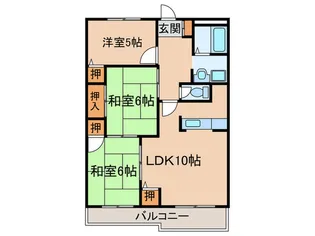 リバージュ下鴨【2階】の間取り
