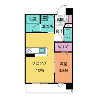 さんぶらいと本通り【7階】の間取り