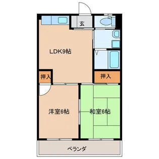畑マンションII【2階】の間取り