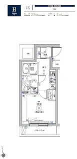 RELUXIA品川東大井【5階】の間取り