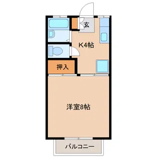 澤屋ハイツ【2階】の間取り