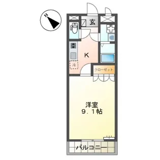 アトランテKJ【1階】の間取り