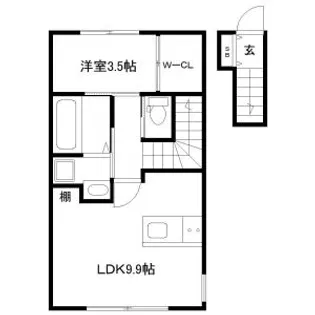グランディオーサ北仙台【2階】の間取り