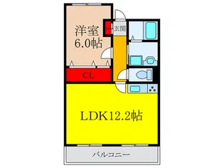 緑地JIRO-2【15階】の間取り